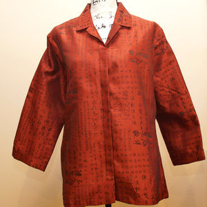 Norm Thompson Women's Jacket Evening Asian Theme